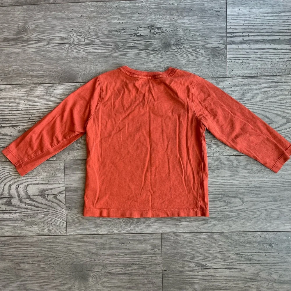 Gymboree Toddler Boy Halloween Mummy Long Sleeve Orange T-Shirt 2T